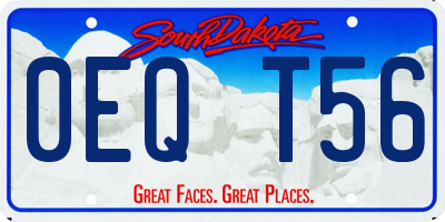 SD license plate 0EQT56