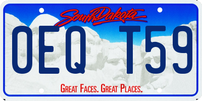 SD license plate 0EQT59