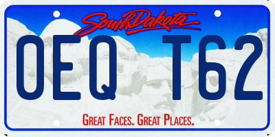 SD license plate 0EQT62