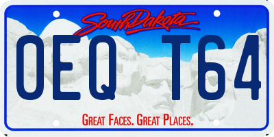 SD license plate 0EQT64