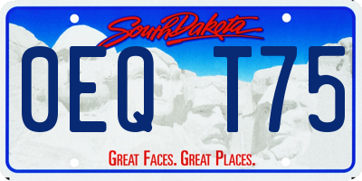 SD license plate 0EQT75