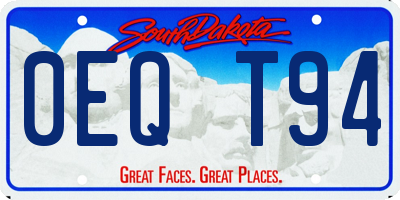 SD license plate 0EQT94