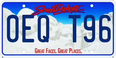 SD license plate 0EQT96