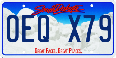 SD license plate 0EQX79