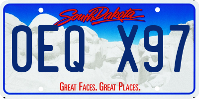 SD license plate 0EQX97