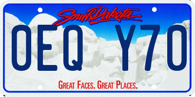 SD license plate 0EQY70
