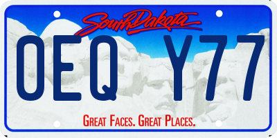 SD license plate 0EQY77