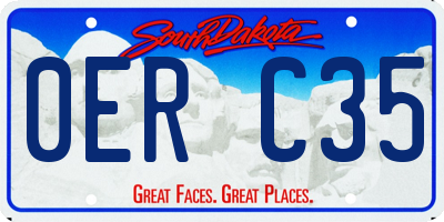 SD license plate 0ERC35