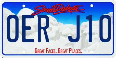 SD license plate 0ERJ10