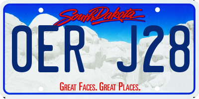 SD license plate 0ERJ28