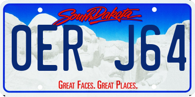 SD license plate 0ERJ64