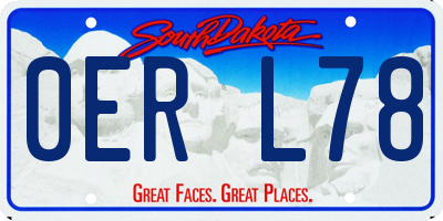 SD license plate 0ERL78