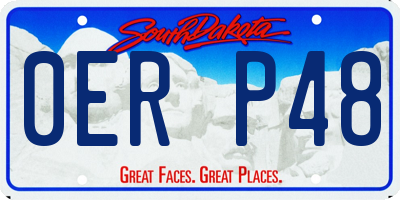 SD license plate 0ERP48