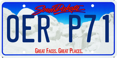 SD license plate 0ERP71