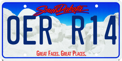 SD license plate 0ERR14