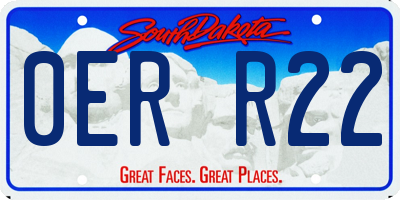SD license plate 0ERR22