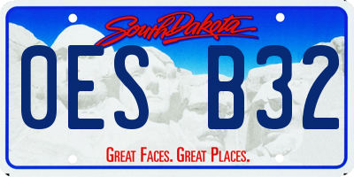 SD license plate 0ESB32
