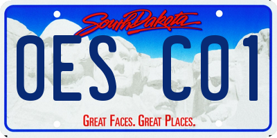 SD license plate 0ESC01