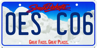 SD license plate 0ESC06