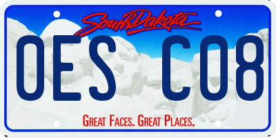 SD license plate 0ESC08