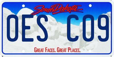 SD license plate 0ESC09