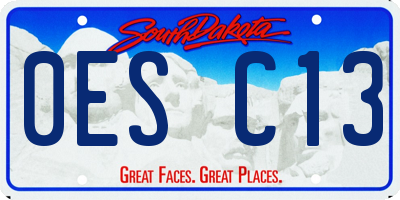 SD license plate 0ESC13