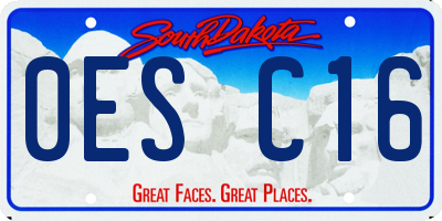 SD license plate 0ESC16