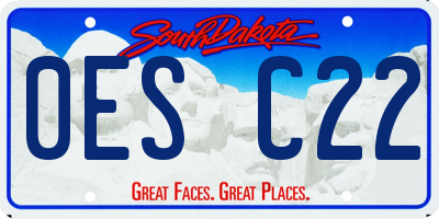 SD license plate 0ESC22