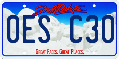 SD license plate 0ESC30