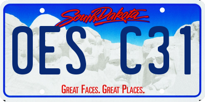 SD license plate 0ESC31