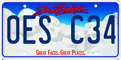 SD license plate 0ESC34