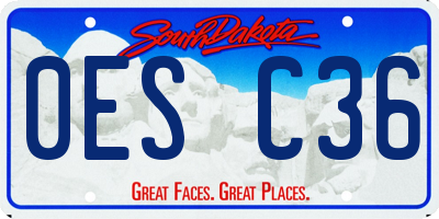 SD license plate 0ESC36