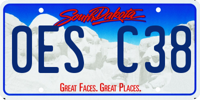 SD license plate 0ESC38