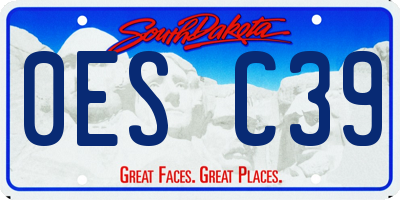 SD license plate 0ESC39