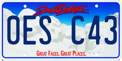 SD license plate 0ESC43