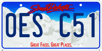 SD license plate 0ESC51