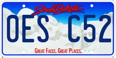 SD license plate 0ESC52