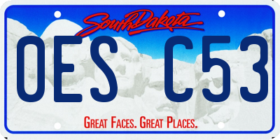 SD license plate 0ESC53
