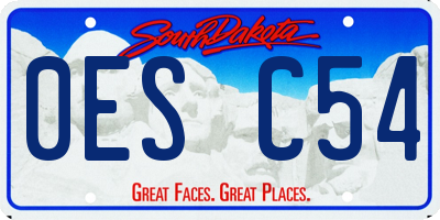 SD license plate 0ESC54