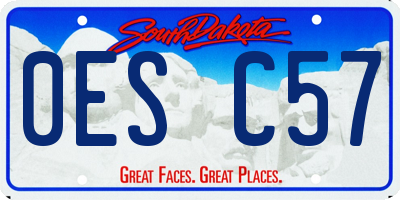 SD license plate 0ESC57