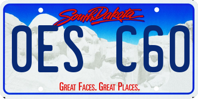 SD license plate 0ESC60
