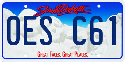 SD license plate 0ESC61