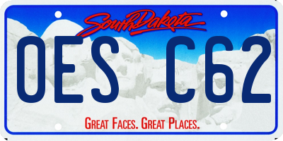 SD license plate 0ESC62