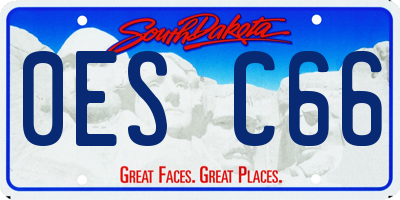 SD license plate 0ESC66
