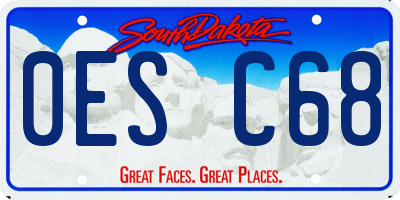 SD license plate 0ESC68