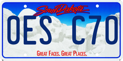 SD license plate 0ESC70