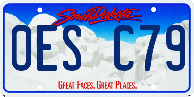 SD license plate 0ESC79