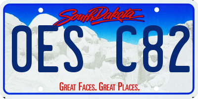 SD license plate 0ESC82