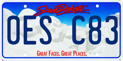 SD license plate 0ESC83