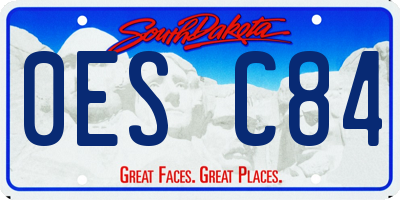 SD license plate 0ESC84